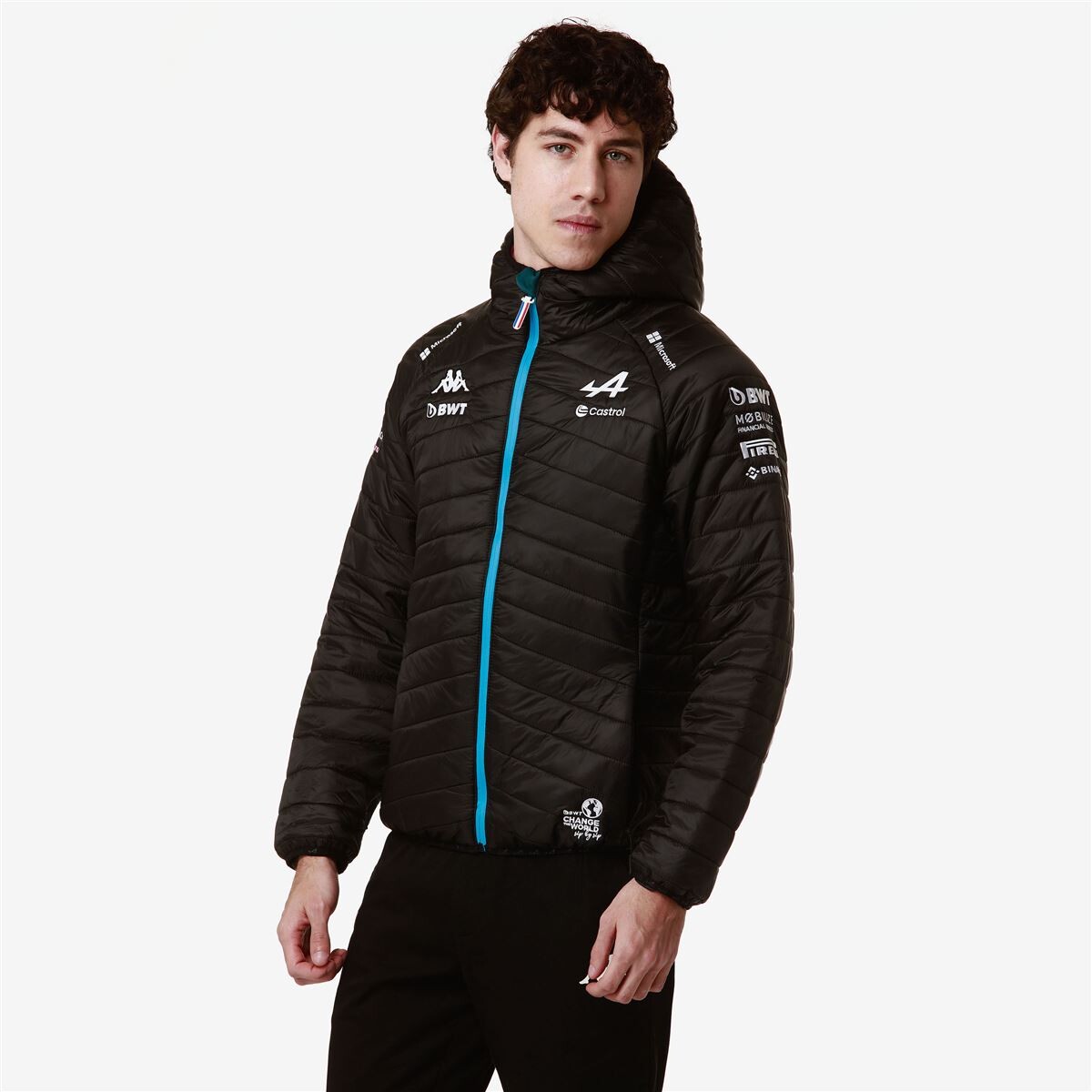 PARKA KAPPA MEN ABOUCOU ALPINE F1 BLACK - 6