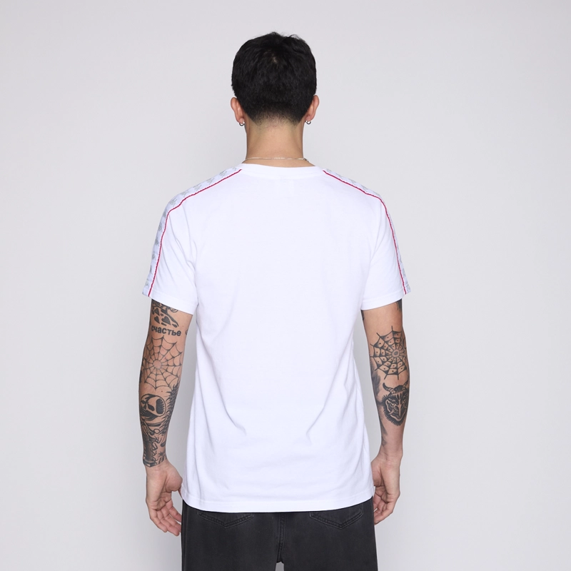 POLERA KAPPA MEN BANDA WHITE LOGO GREY - 2
