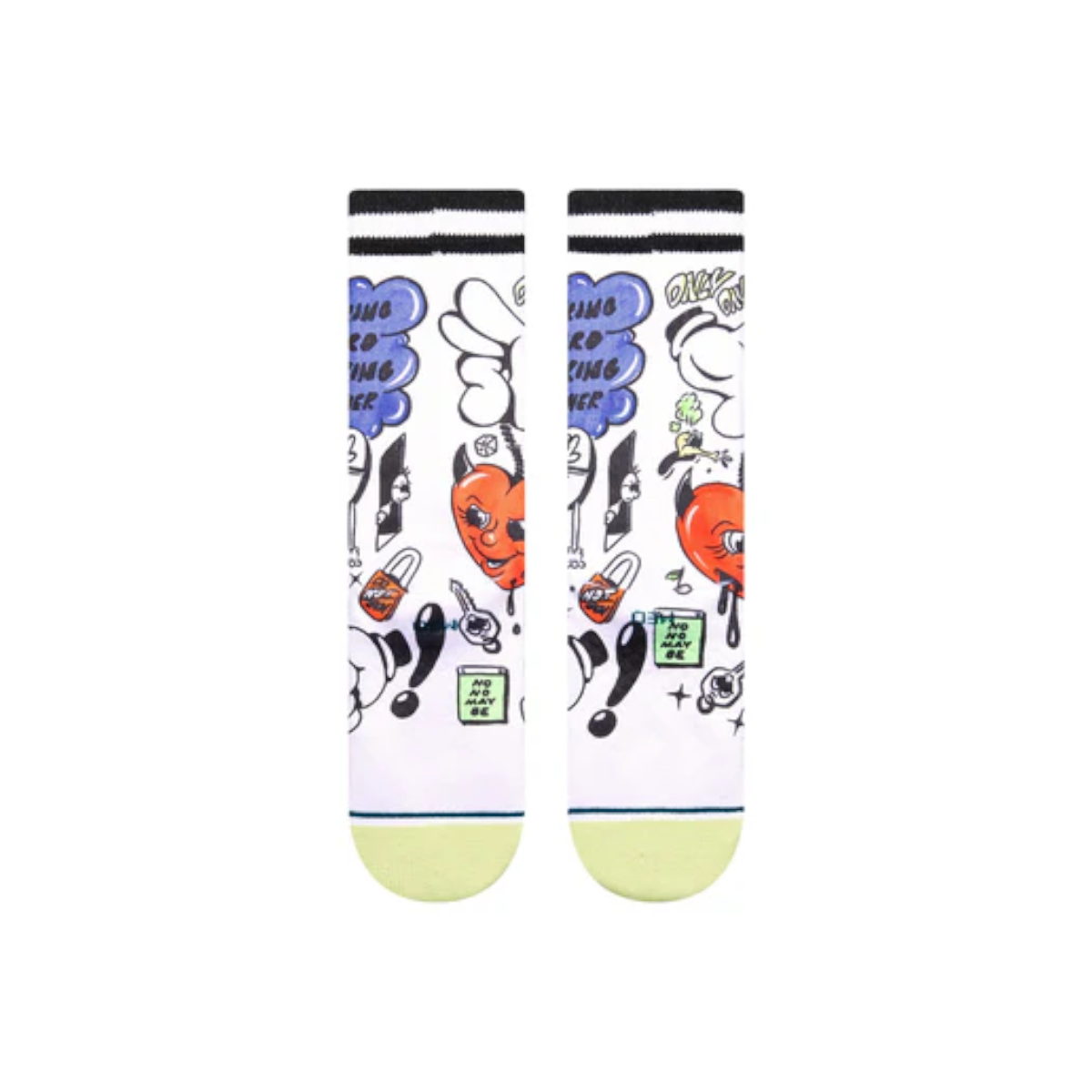 STANCE SOCK DAILY DANGER CREW WHITE - 2
