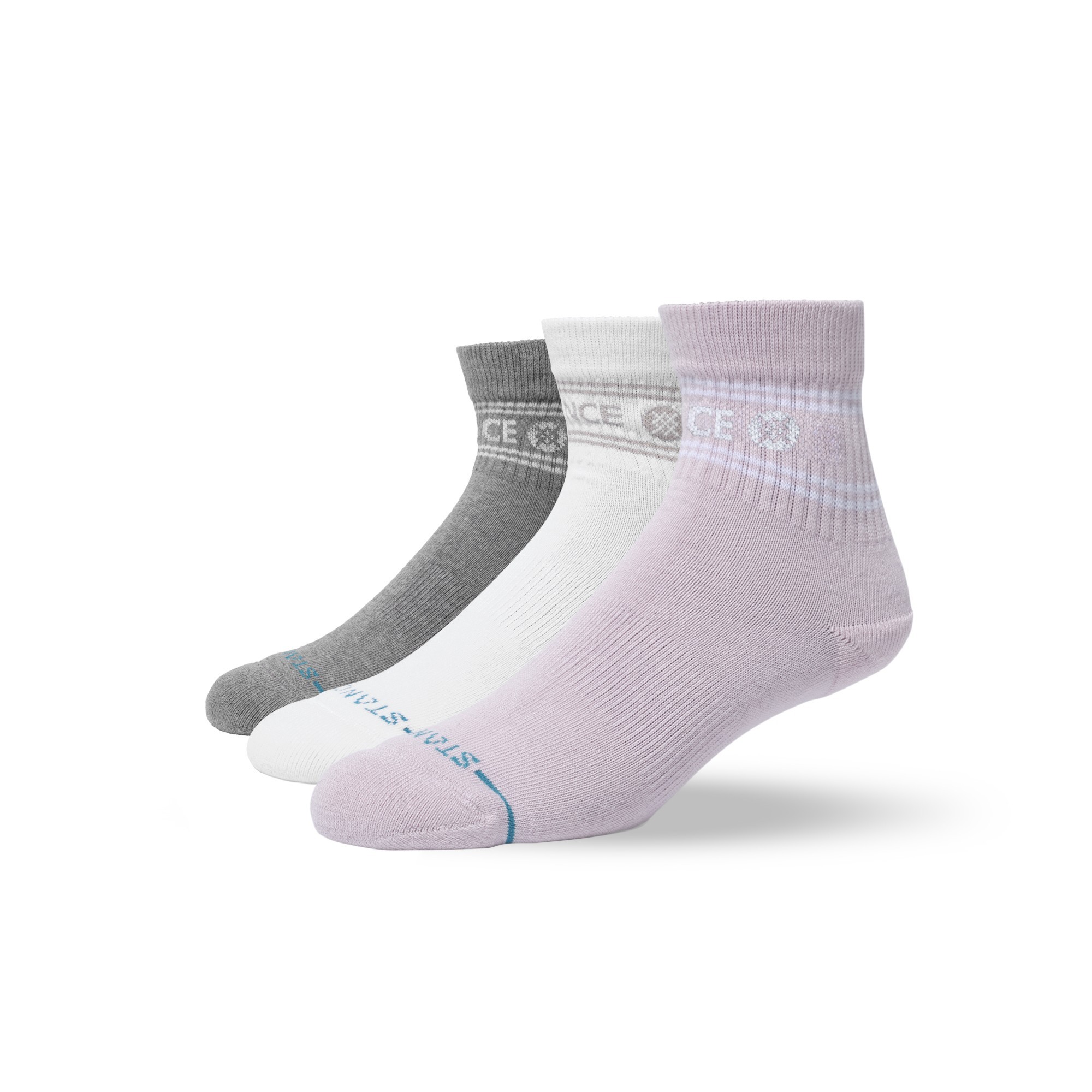 STANCE SOCK 3 PACK QUARTER VITAL PURPLE MIX - 1