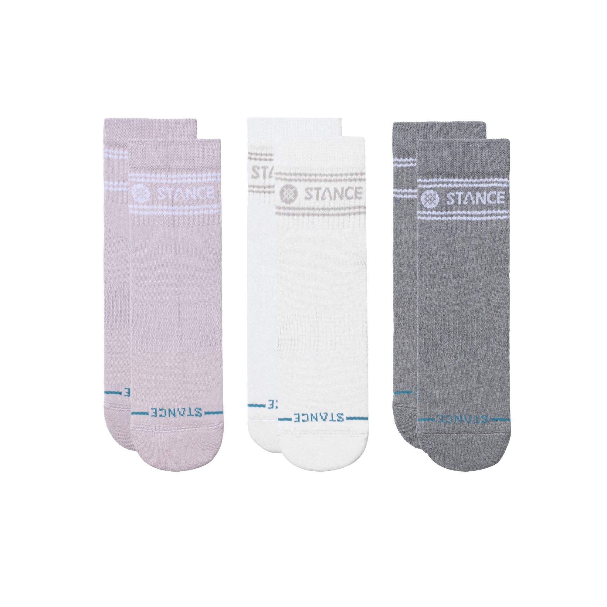 STANCE SOCK 3 PACK QUARTER VITAL PURPLE MIX - 2