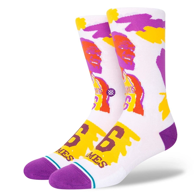 STANCE SOCK MEN PAINT LEBRON JAMES WHITE - 1