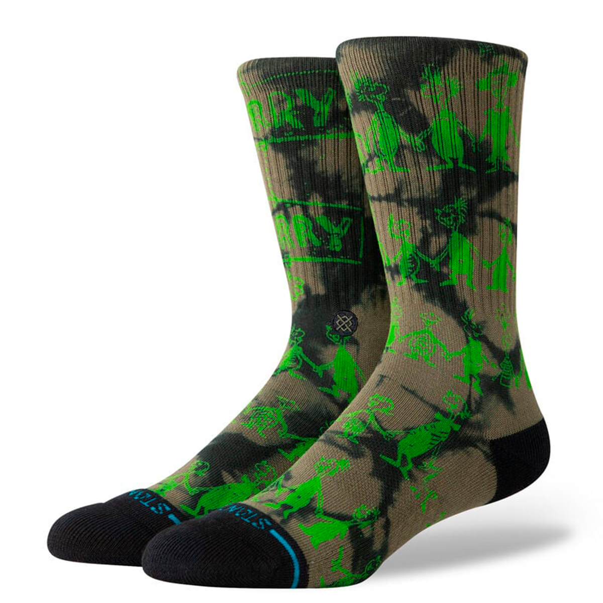STANCE SOCK GRINCH DOWN IN WHOVILLE CREW BLACK - 1