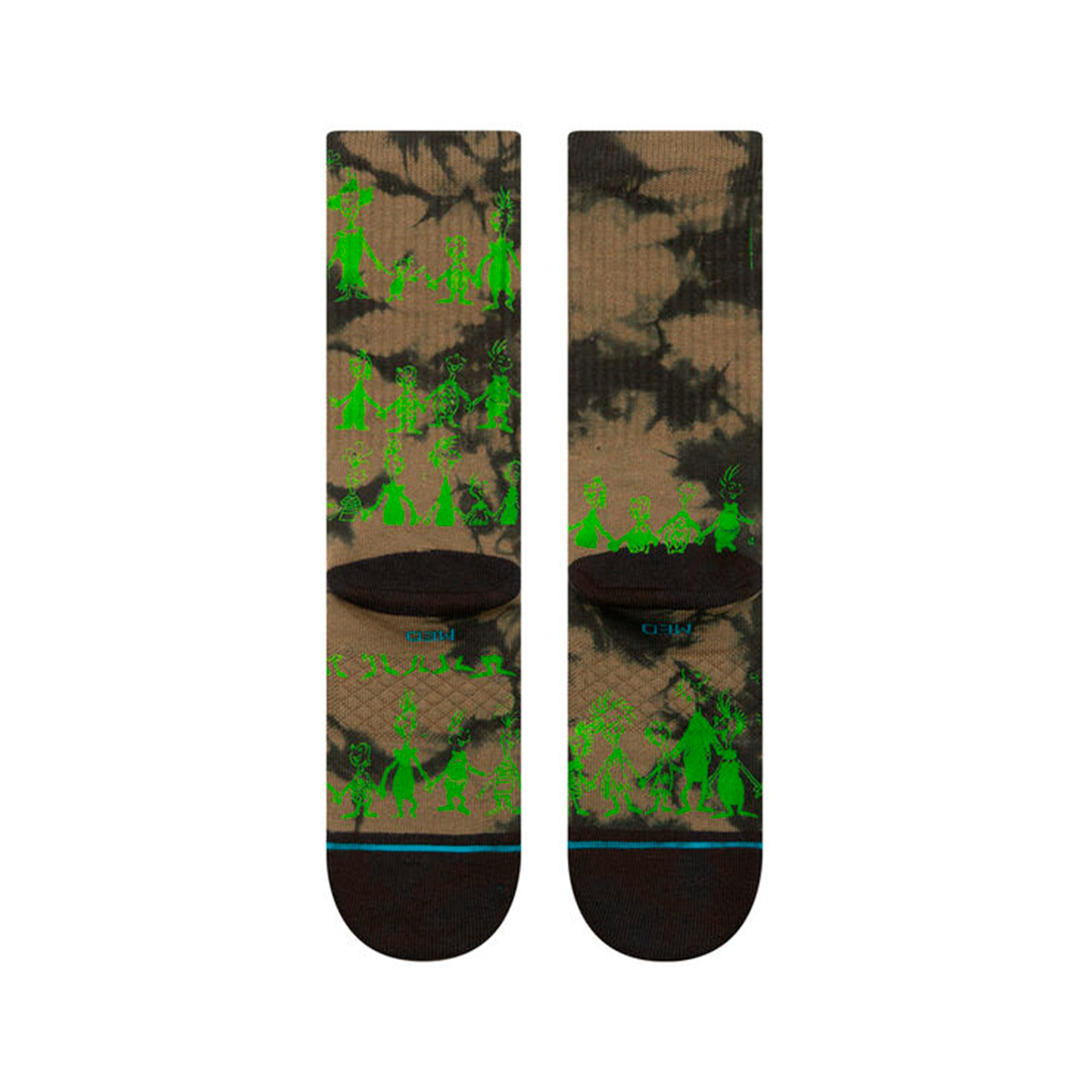 STANCE SOCK GRINCH DOWN IN WHOVILLE CREW BLACK - 3