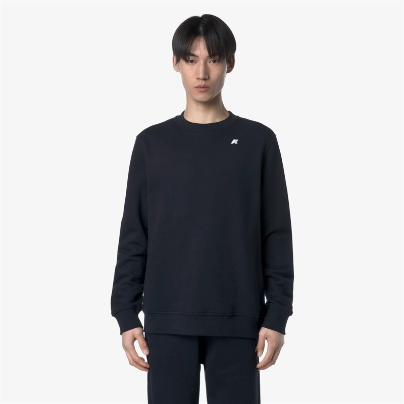POLERON K-WAY MEN BAPTISTE FRENCH TERRY BLUE DEPTH - 1