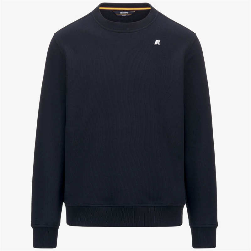 POLERON K-WAY MEN BAPTISTE FRENCH TERRY BLUE DEPTH - 5
