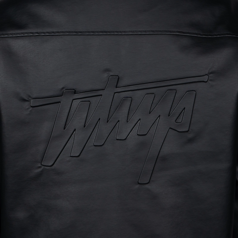 CHAQUETA WHATUP HOMBRE ECO CUERO FULL BLACK - 3