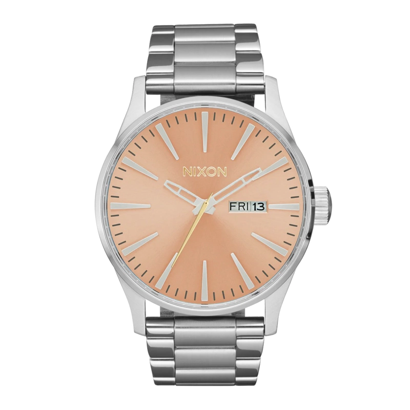 RELOJ NIXON SENTRY SILVER CORAL - 1