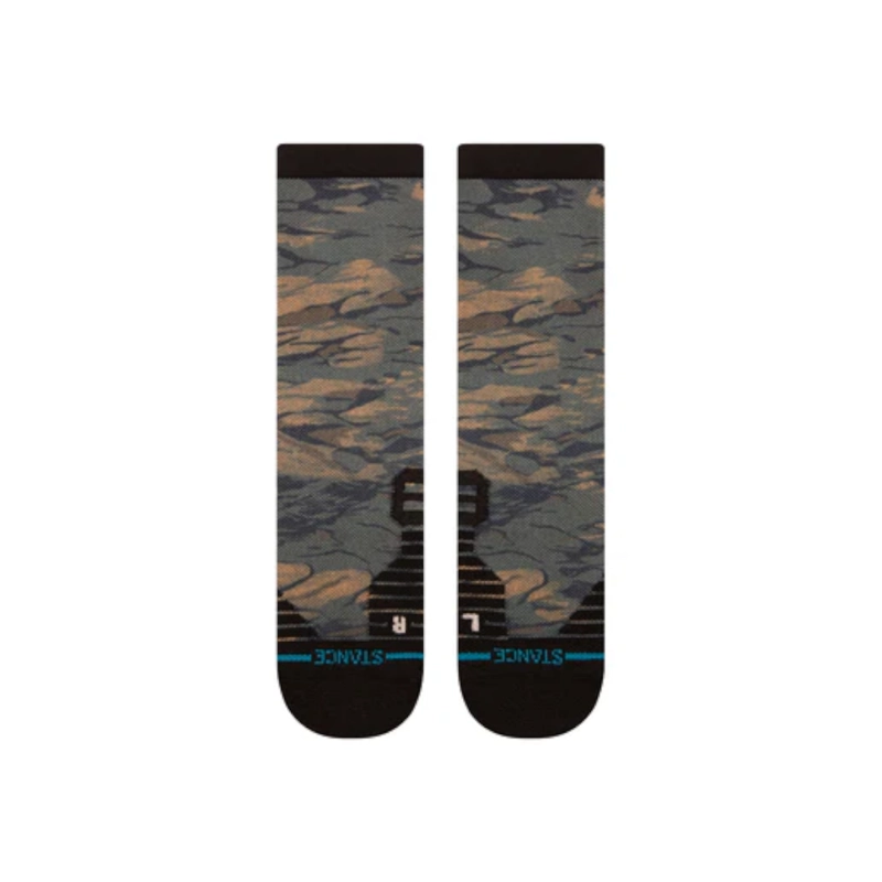 STANCE SOCK MEN ROMPIN MID CREW BROWN - 2