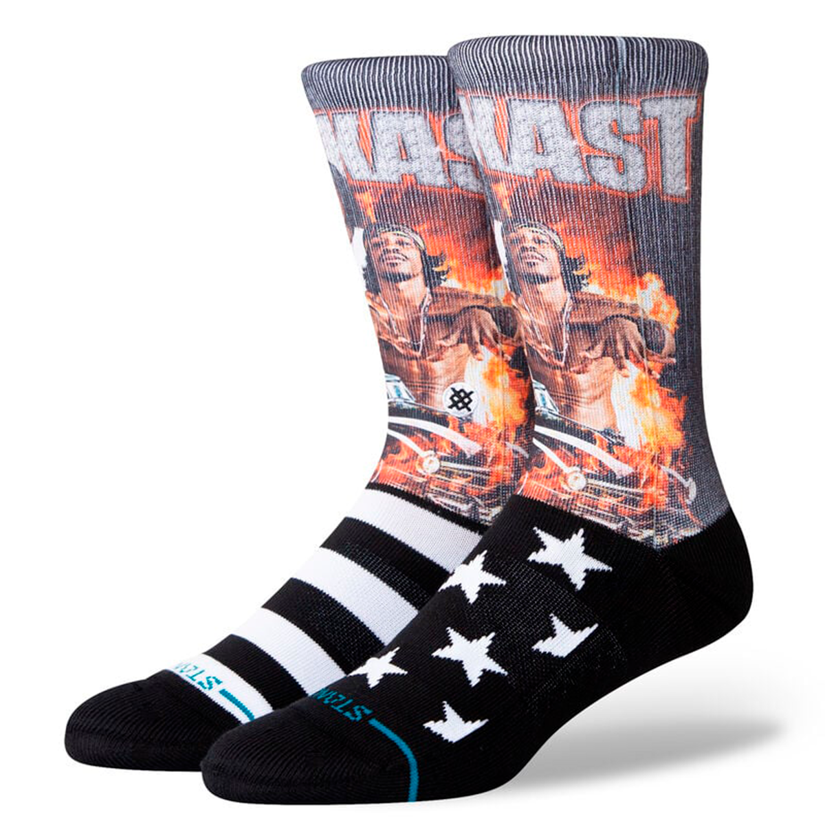 STANCE SOCK OUTKAST STANKONIA CREW BLACK - 1