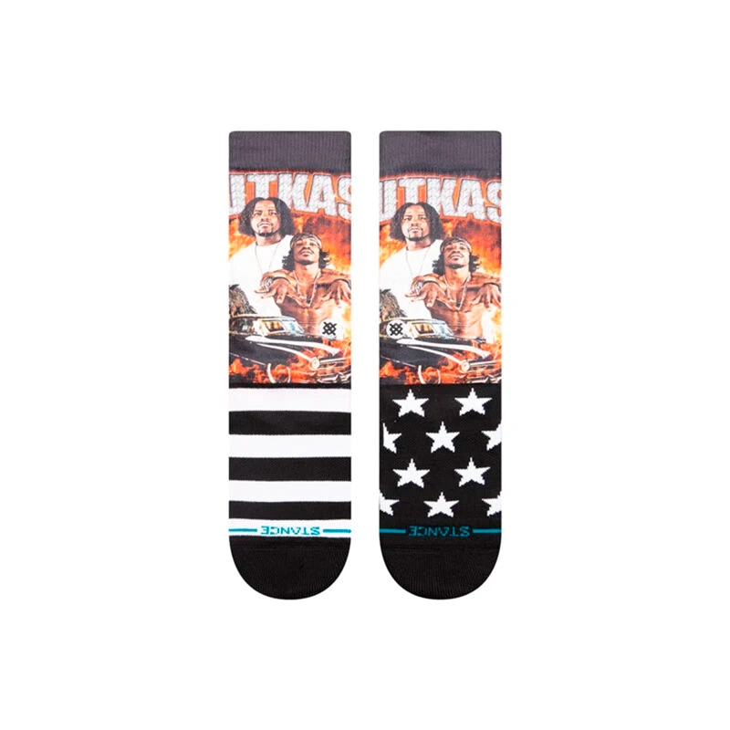 STANCE SOCK OUTKAST STANKONIA CREW BLACK - 2