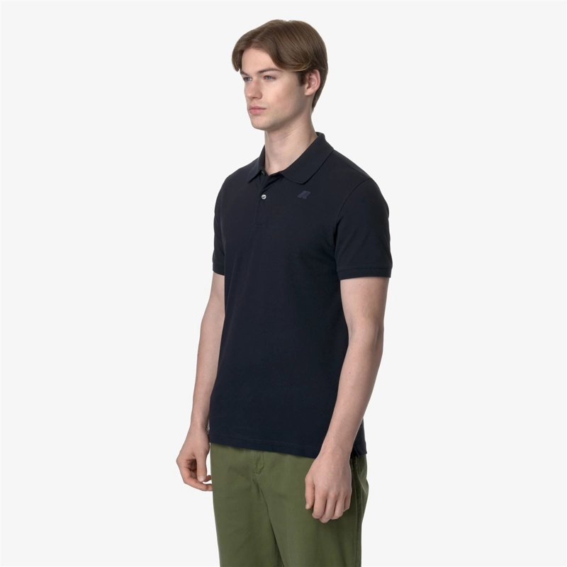 POLERA K-WAY MEN AMEDEE PIQUE BLUE DEPTH - 3
