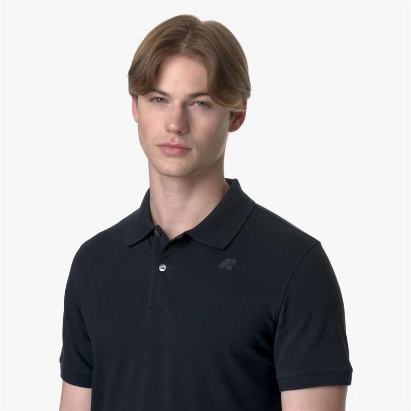 POLERA K-WAY MEN AMEDEE PIQUE BLUE DEPTH - 5