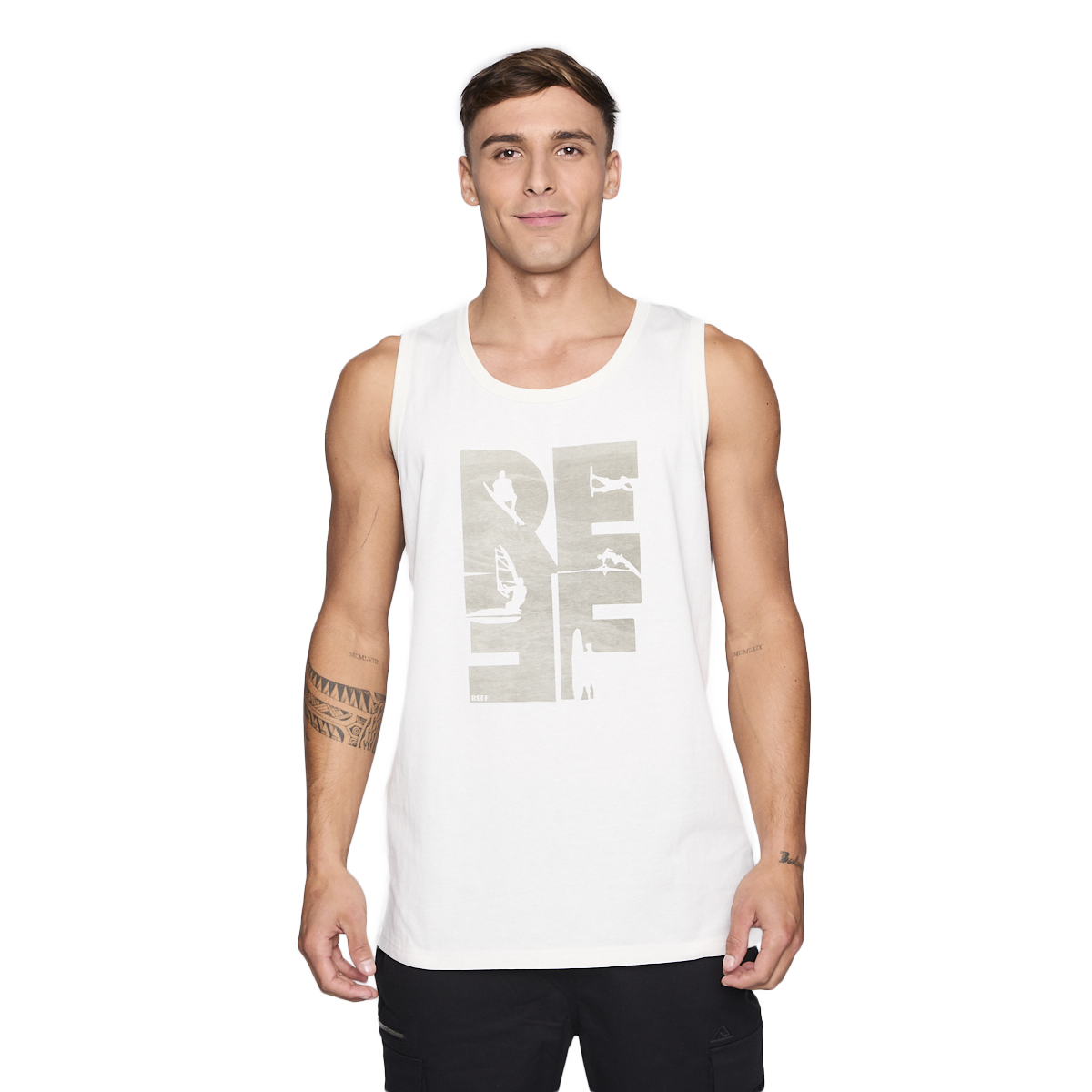 POLERA TANK REEF MEN BIG REEF BEIGE - 1