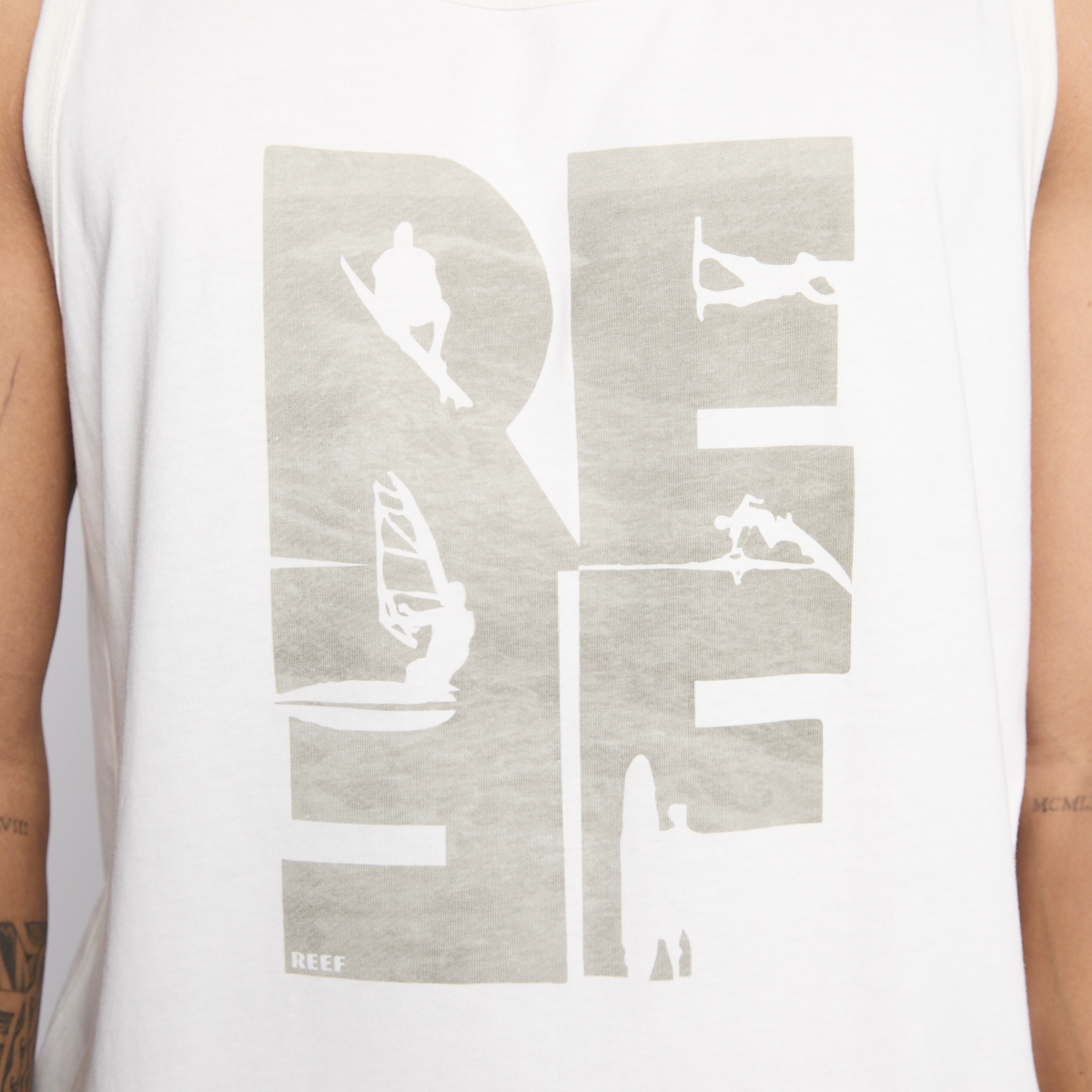 POLERA TANK REEF MEN BIG REEF BEIGE - 5