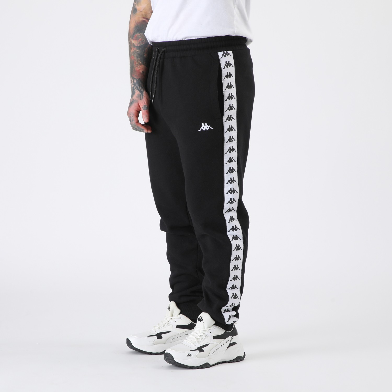 BUZO KAPPA MEN BANDA BLACK WHITE - 2