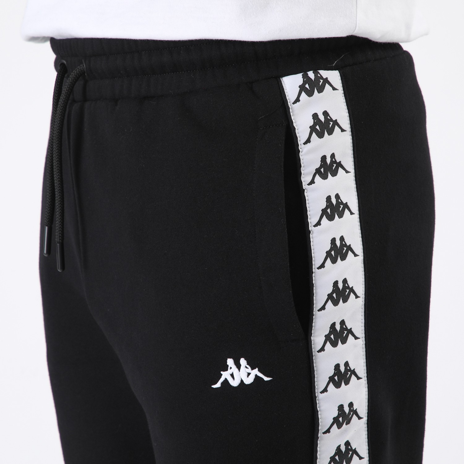BUZO KAPPA MEN BANDA BLACK WHITE - 5