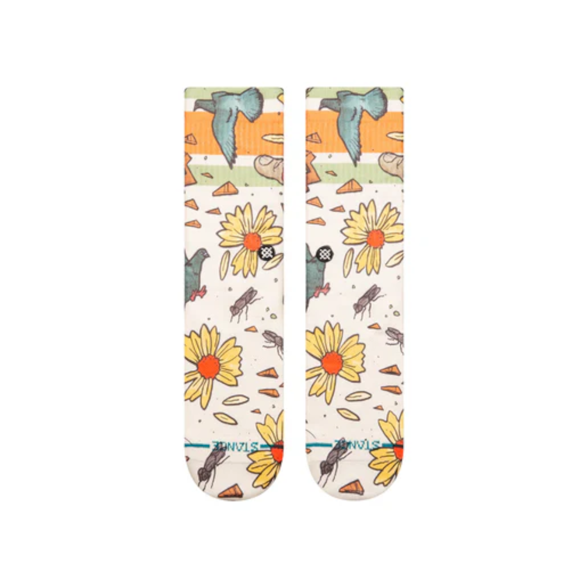STANCE SOCK TRASHED OFF WHITE - 2