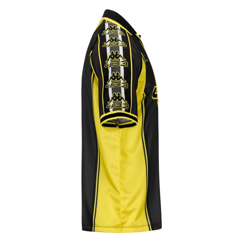 CAMISETA KAPPA 222 BANDA ROMBAT 433 OVERSIZE YELLOW BLACK - 2