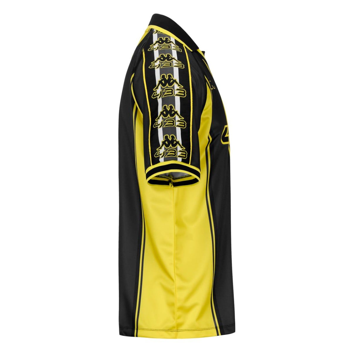 CAMISETA KAPPA 222 BANDA ROMBAT 433 OVERSIZE YELLOW BLACK - 2