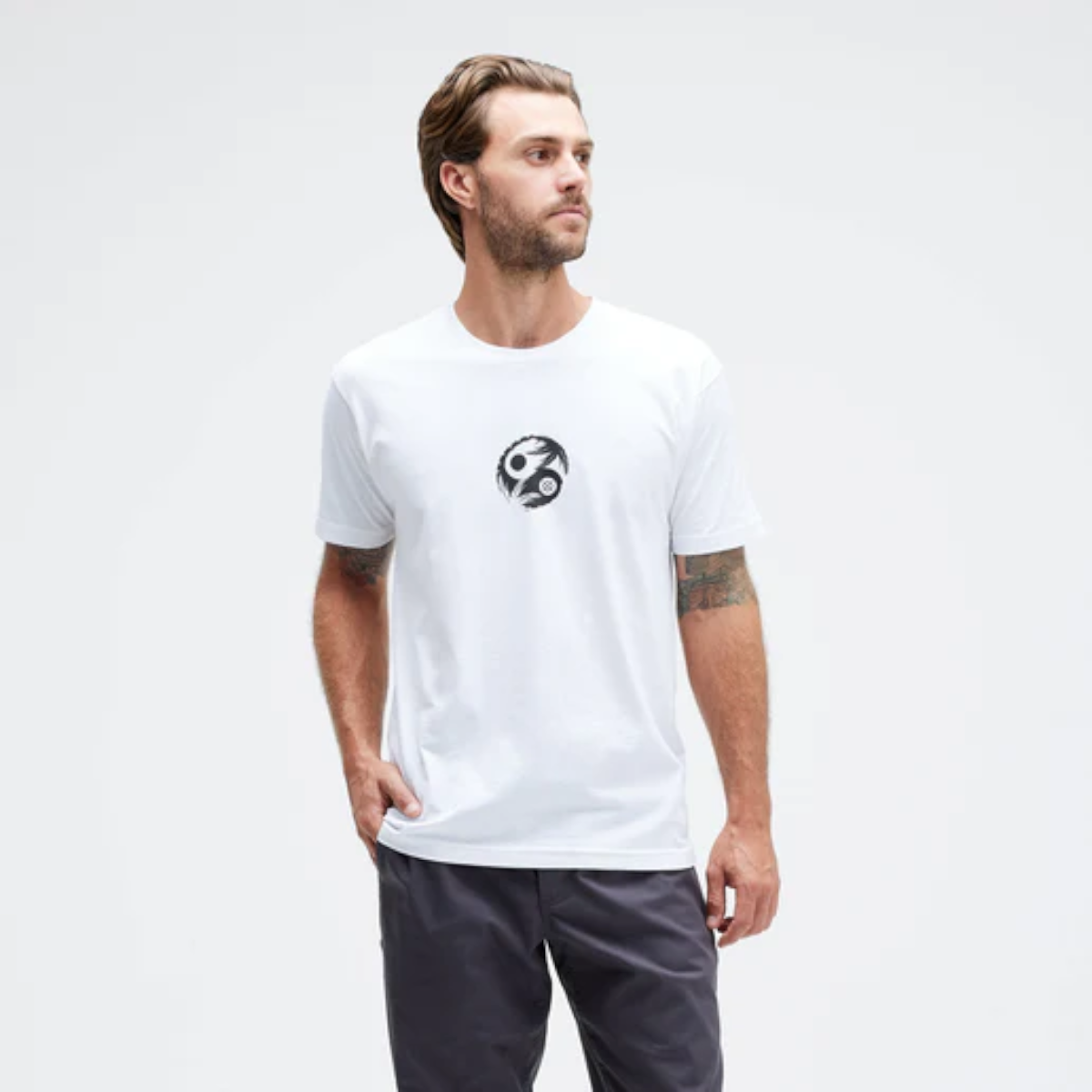 POLERA STANCE OPPOSITES WHITE BLACK - 3