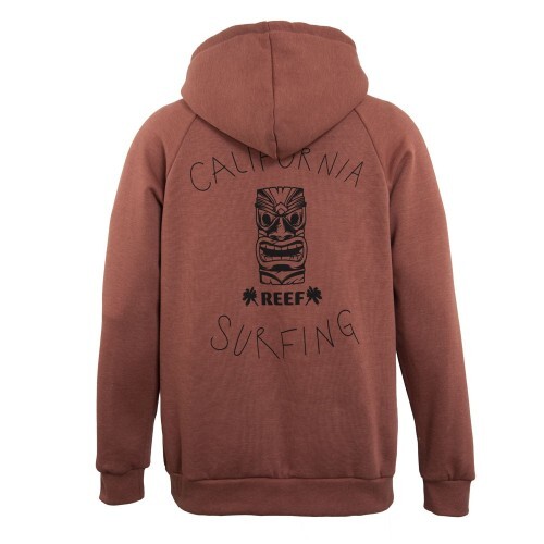 POLERON MEN 'CALIFORNIA SURFING' HOODIE BURGUNDY - 3