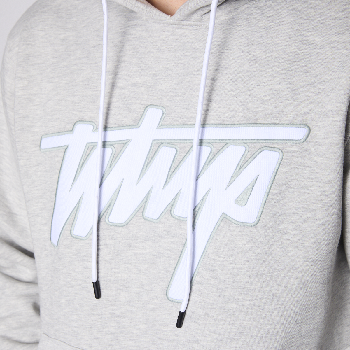 POLERON WHATUP HOMBRE HOODIE LOGO GREY - 4