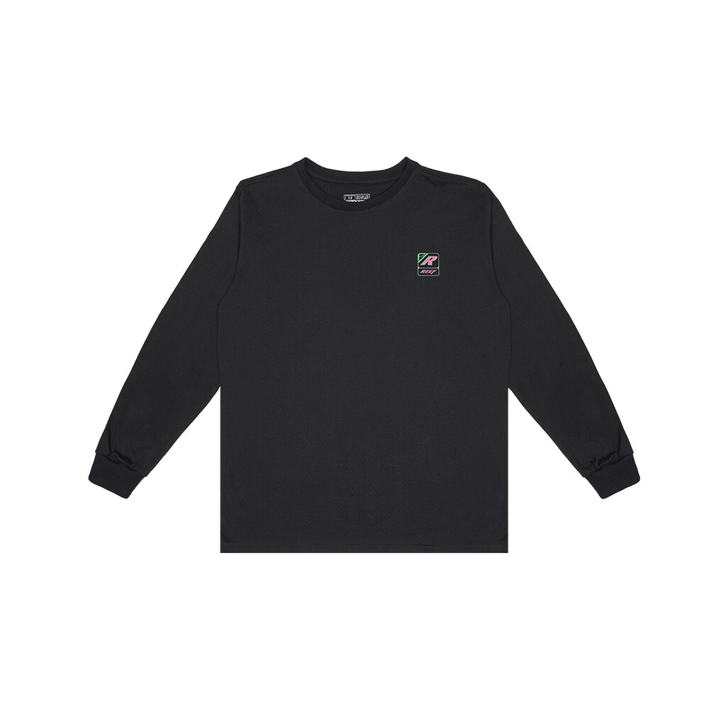 POLERA MANGA LARGA KIDS REEF BLACK - 1
