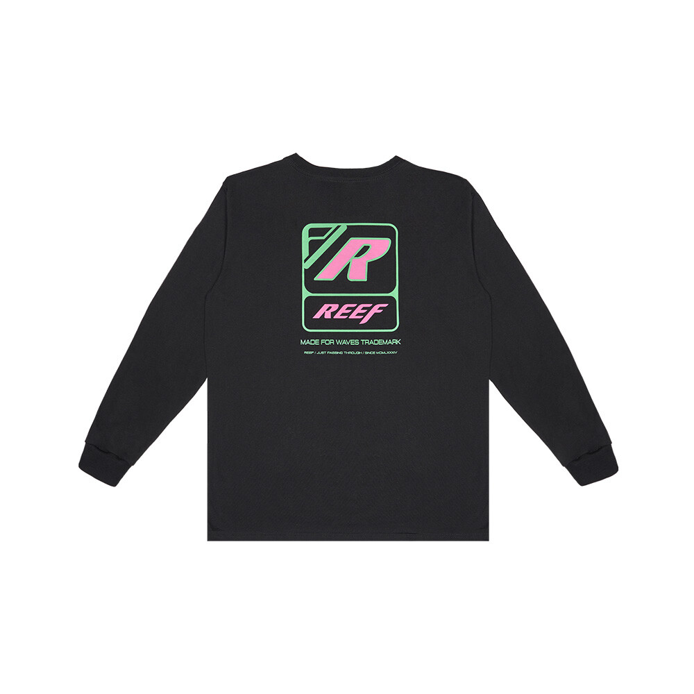 POLERA MANGA LARGA KIDS REEF BLACK - 2