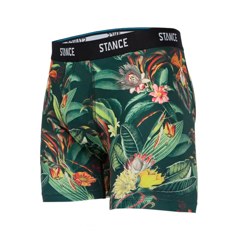 BOXER MEN STANCE PLAYA LARGA BLACK GREEN - 1