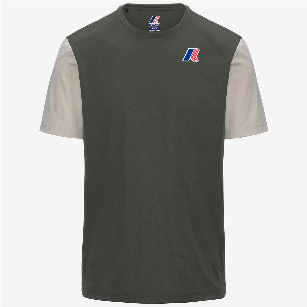 POLERA K-WAY LEONARDO FIORAVANTI SERIL GREEN BLACKISH BEIGE - 1