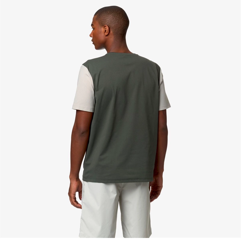 POLERA K-WAY LEONARDO FIORAVANTI SERIL GREEN BLACKISH BEIGE - 5