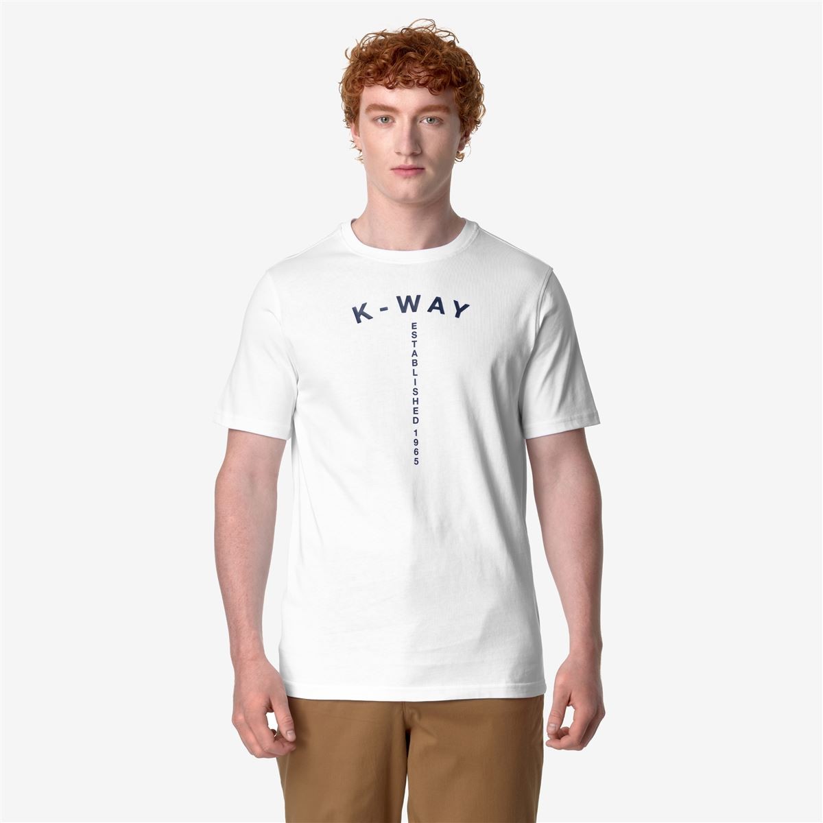 POLERA K-WAY MEN ODOM TYPO ESTABLISHED WHITE - 2
