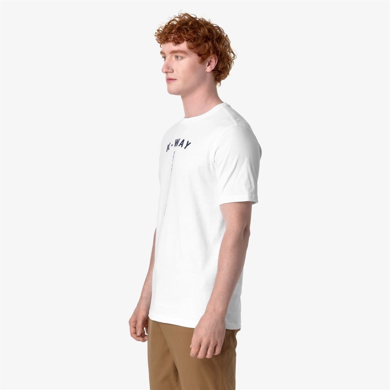 POLERA K-WAY MEN ODOM TYPO ESTABLISHED WHITE - 3