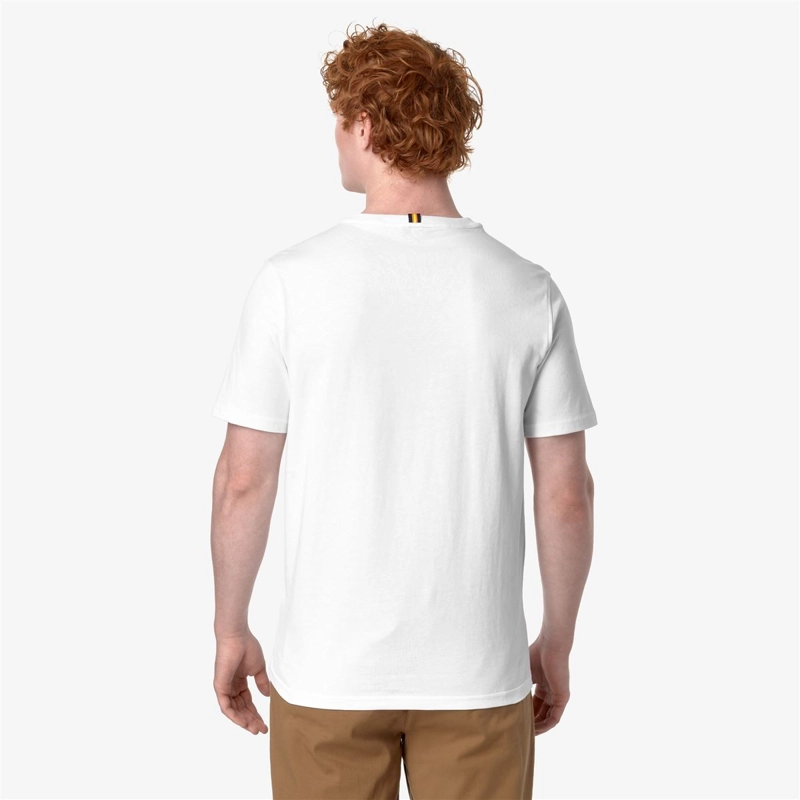 POLERA K-WAY MEN ODOM TYPO ESTABLISHED WHITE - 4