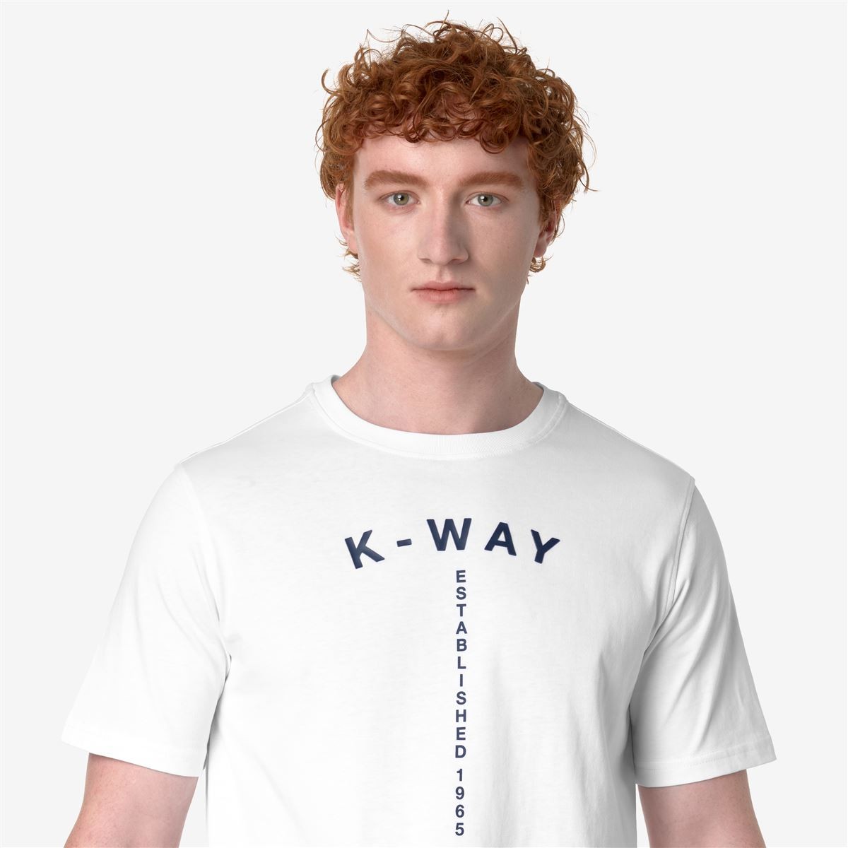 POLERA K-WAY MEN ODOM TYPO ESTABLISHED WHITE - 5