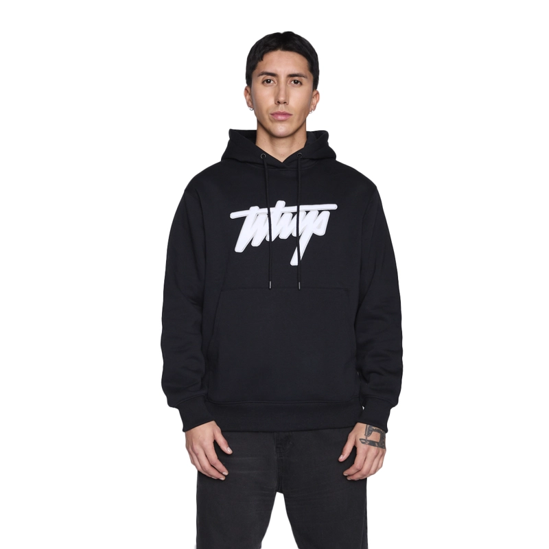 POLERON WHATUP HOODIE BLACK WHITE V26 - 1