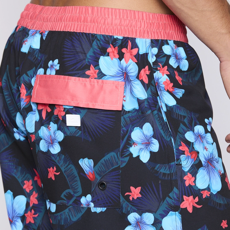 TRAJE DE BAÑO REEF MEN BLACK RED FLOWERS - 5