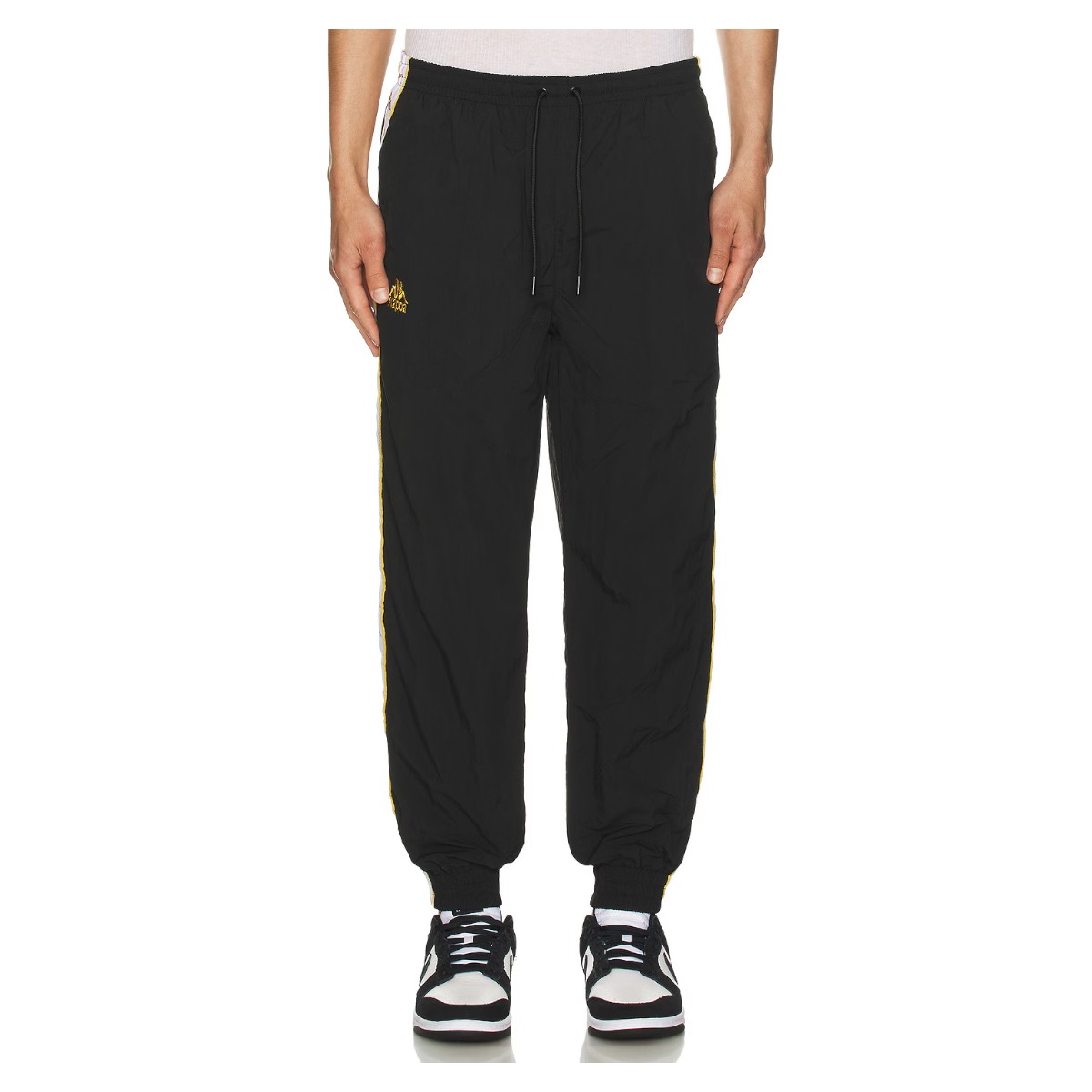 PANTALON KAPPA MEN BANDA NELDO BLACK GOLD WHITE - 4