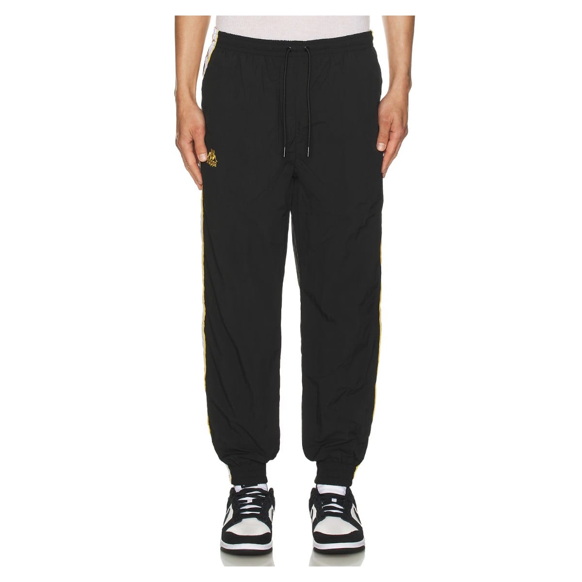 PANTALON KAPPA MEN BANDA NELDO BLACK GOLD WHITE - 4