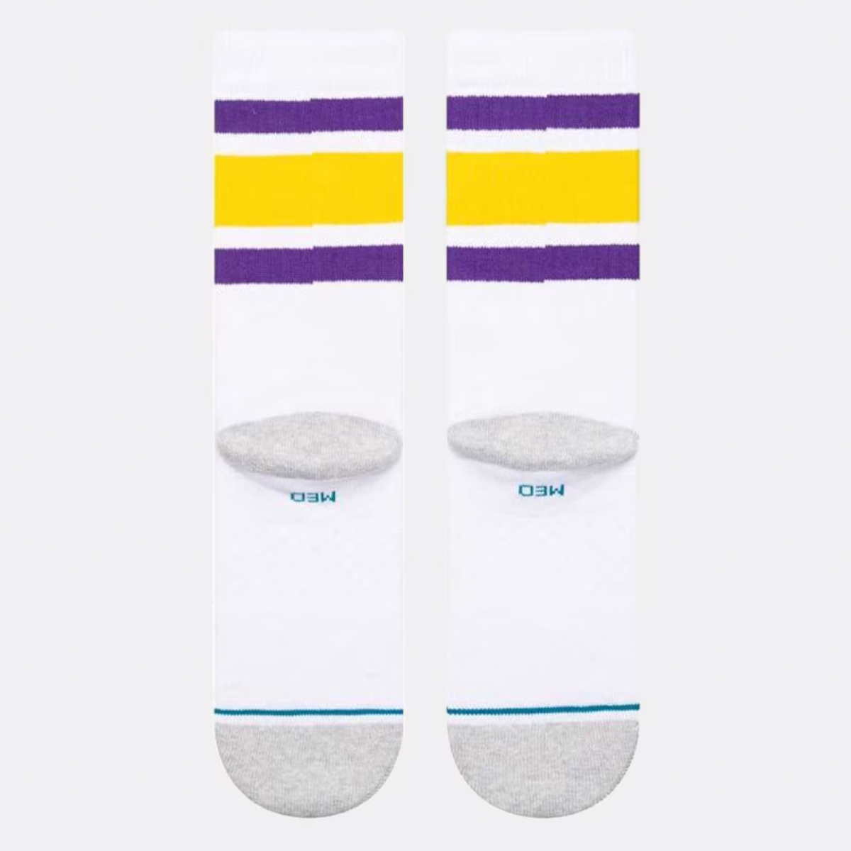STANCE SOCK MEN TUBE LOS ANGELES LAKERS WHITE - 3