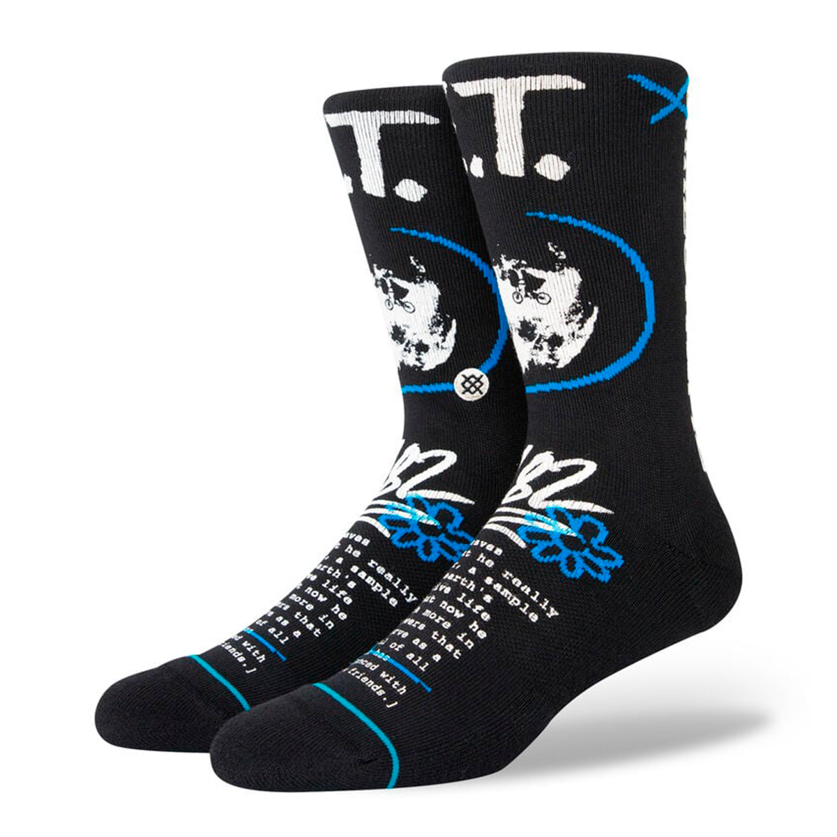 STANCE SOCK EXTRA TERRESTRIAL BLACK - 1