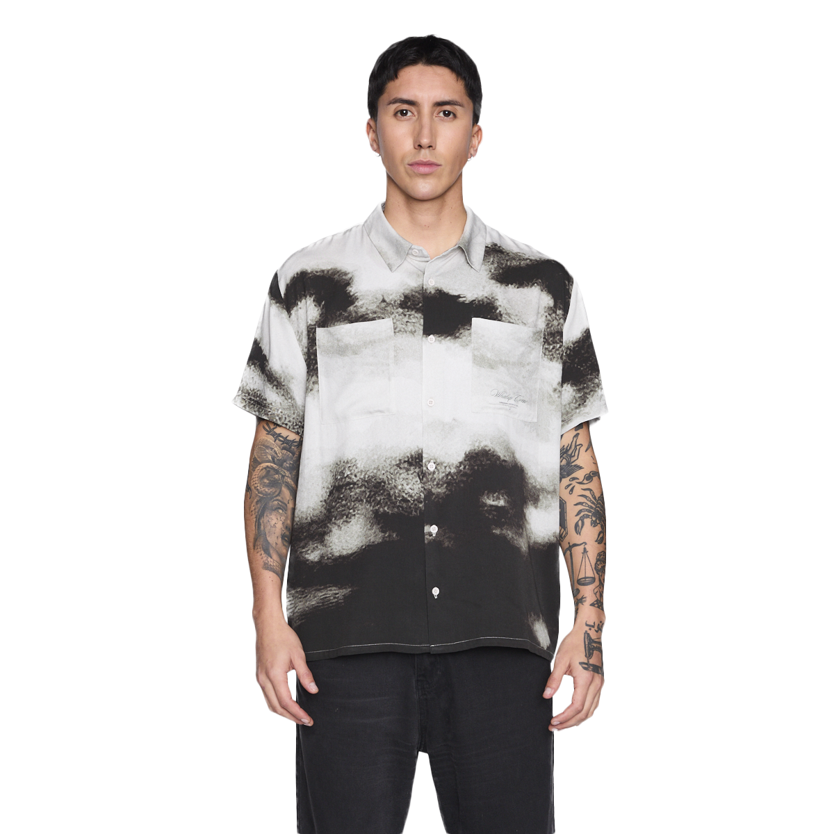 CAMISA WHATUP MEN CLOUDY ANGEL BLACK - 1