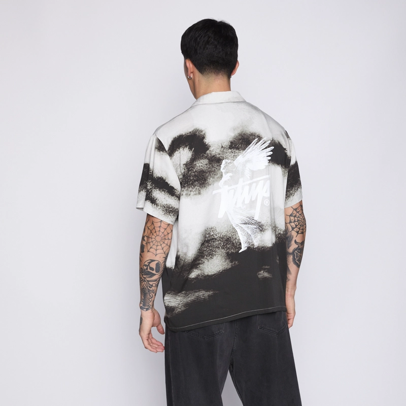 CAMISA WHATUP MEN CLOUDY ANGEL BLACK - 3
