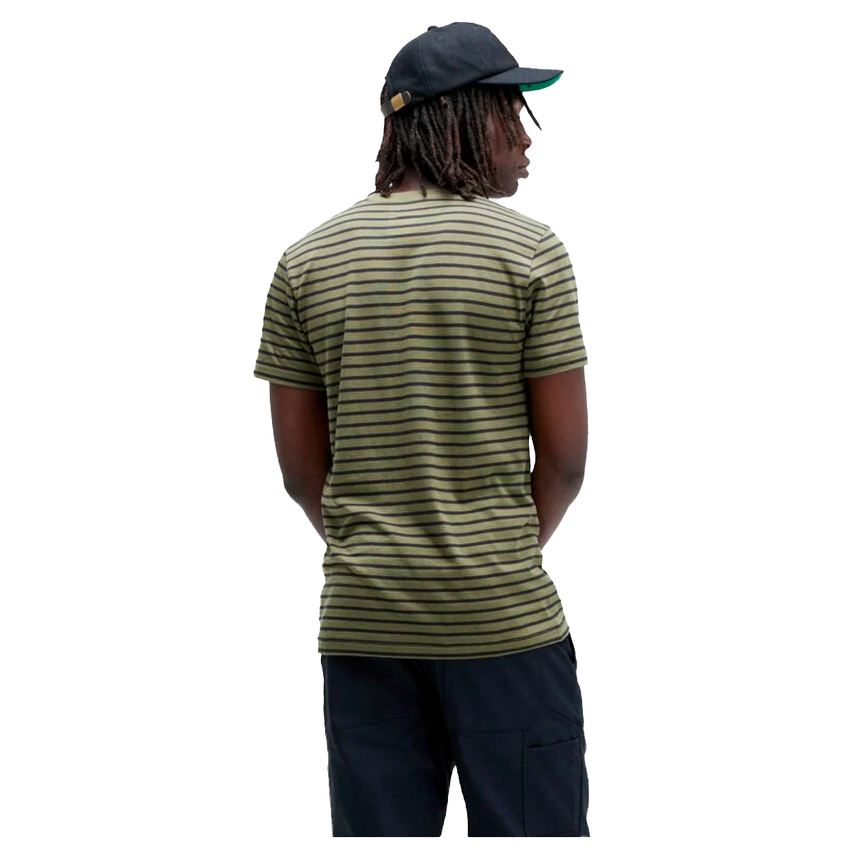 POLERA STANCE PREMIERE GREEN STRIPES - 3