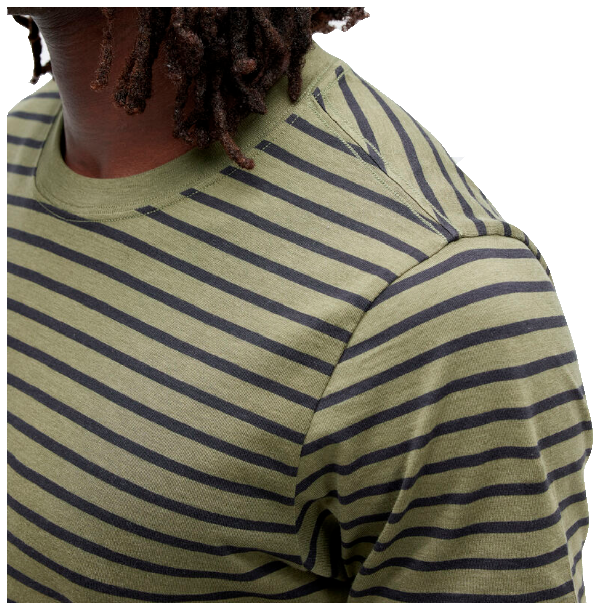 POLERA STANCE PREMIERE GREEN STRIPES - 5