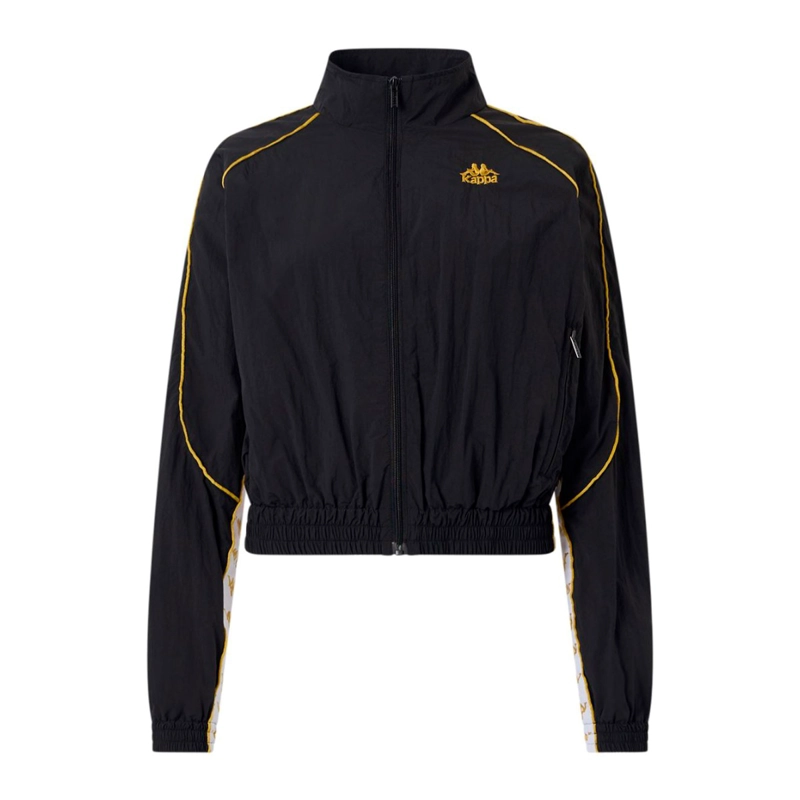 CHAQUETA KAPPA WOMEN BANDA NOLAN BLACK GOLD WHITE - 1