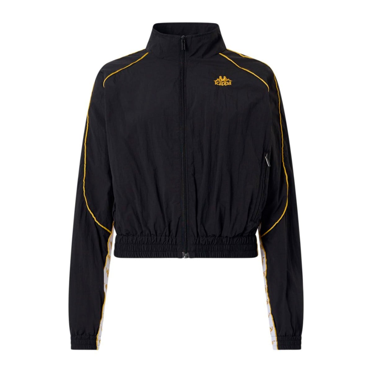 CHAQUETA KAPPA WOMEN BANDA NOLAN BLACK GOLD WHITE - 1