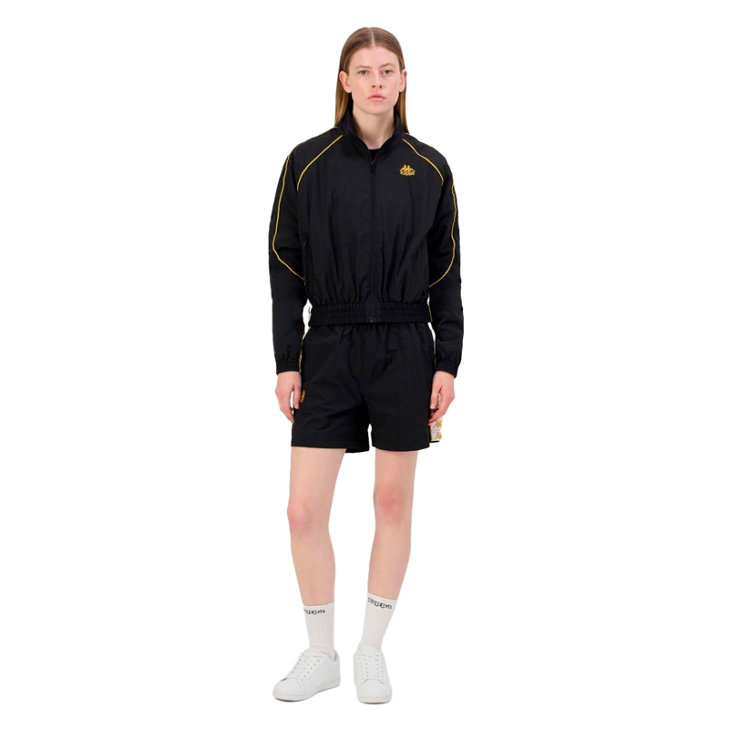 CHAQUETA KAPPA WOMEN BANDA NOLAN BLACK GOLD WHITE - 4