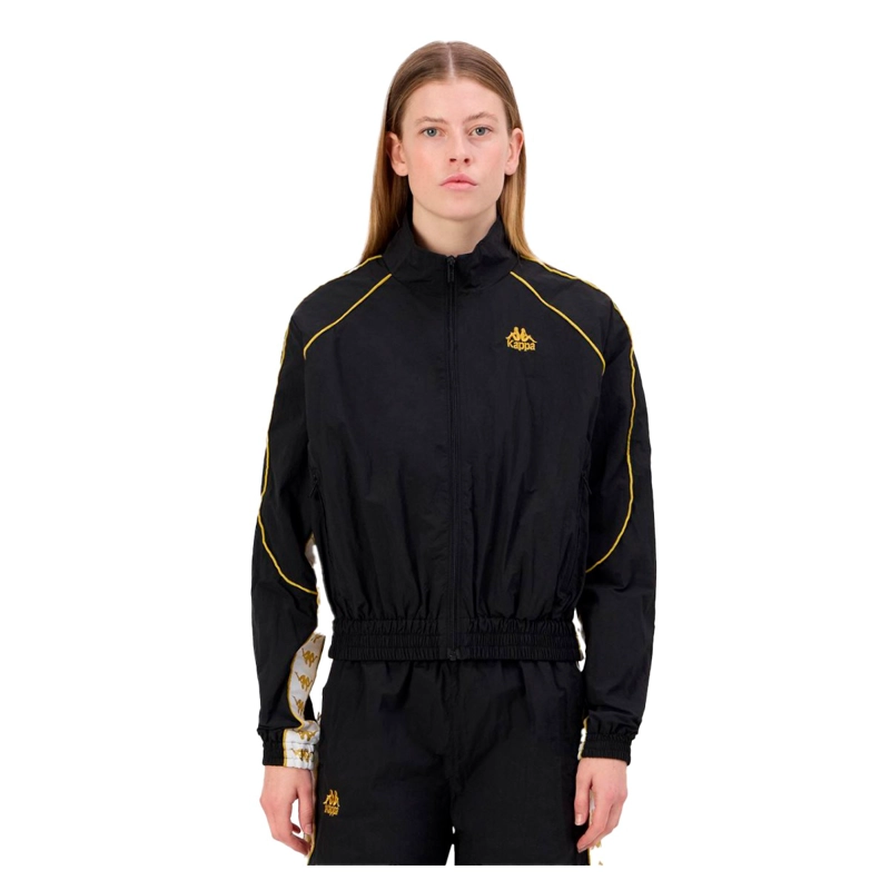CHAQUETA KAPPA WOMEN BANDA NOLAN BLACK GOLD WHITE - 5